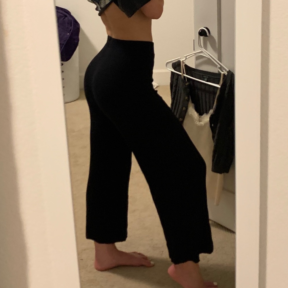 Ribbed flare pants xs